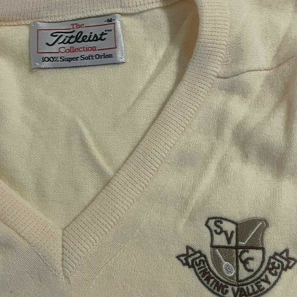 Titleist Collection Cotton Sweater Size M 100% sup - Picture 3 of 5